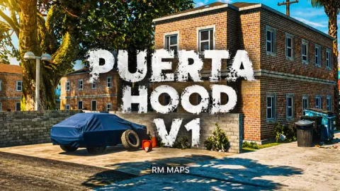 Puerta hood mlo residential block for FiveM gang roleplay