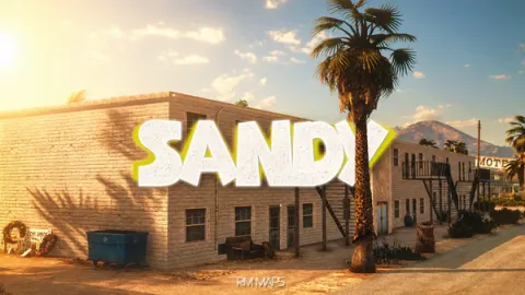 Sandy Hood MLO dusty desert neighbourhood with trailers in FiveM