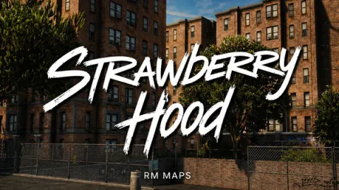 Strawberry hood mlo street block with graffiti and corner props — FiveM MLO