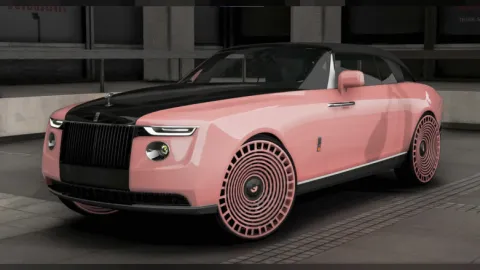 Rolls Royce Boat Tail FiveM add-on luxury car outside a mansion