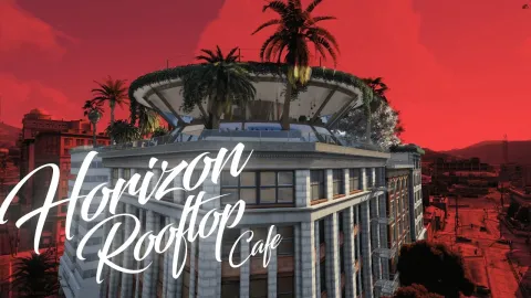 Rooftop Cafe MLO interior preview for FiveM roleplay servers