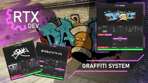 RTX Graffiti - gang and crime script for FiveM GTA 5 roleplay