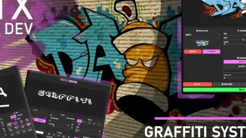 RTX Graffiti in-game UI - FiveM gang and crime script