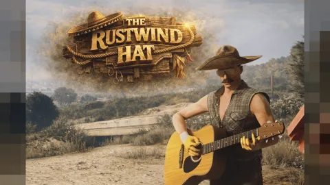 Rustwind sombrero hat on a FiveM MP Male character