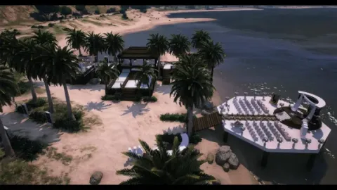 Sakura Mods Wedding on Beach MLO interior view - FiveM custom map