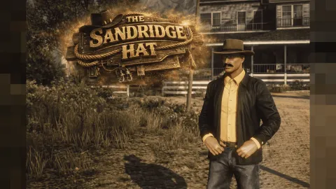 Sandridge male cowboy hat on an MP male FiveM ped