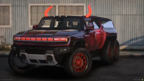 Satan Hummer 6x6 off-road monster truck for FiveM