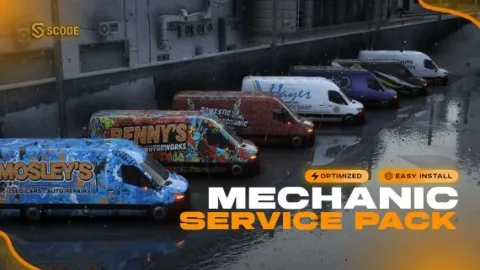 SCode Benefactor Renner Mechanic Service Pack - service vehicle for FiveM GTA 5 roleplay