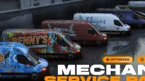 SCode Benefactor Renner Mechanic Service Pack front view - FiveM service vehicle