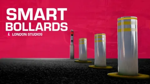 Smart bollards access control — FiveM asset preview