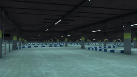 Shinjuku garage with vehicle lifts, tool walls, and a street racing atmosphere — view 2