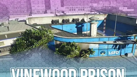 SLB2K11 Vinewood Prison MLO interior view - FiveM prison MLO