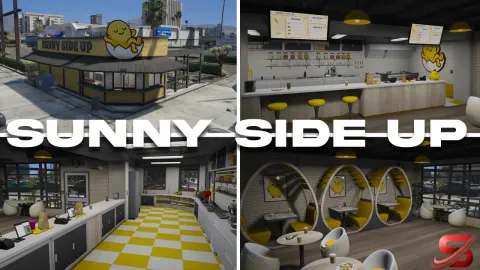 Solo Sunny Side Up cozy diner MLO interior in FiveM