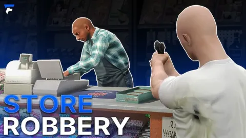 Store Robbery FiveM script — holding up a convenience store clerk