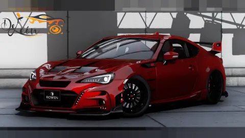 Subaru BRZ Rowen RR Street Zero FiveM drift car with widebody kit
