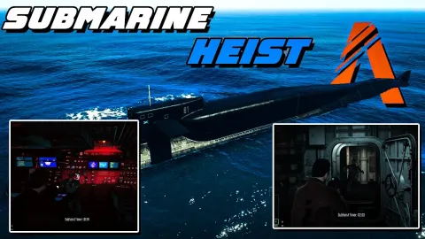 Submarine heist script raid on a guarded submarine in FiveM — view 2