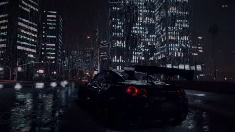 Supreme Reshade preset showing vivid color grading on a FiveM city street