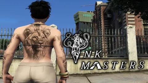 Tattoo skin female overlay shown on a FiveM freemode female character — view 2