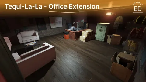 Office extension mlo with manager desk and meeting room at Tequi-La-La — view 2