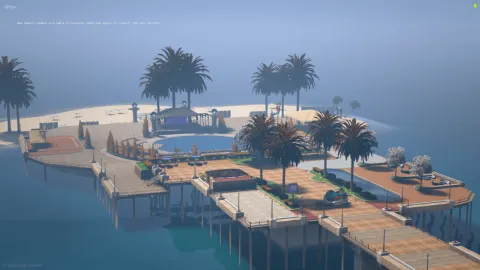Pier MLO seaside boardwalk with walkways over the water in FiveM