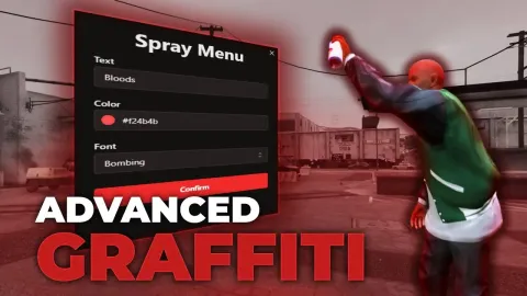 TK Graffiti - gang and crime script for FiveM GTA 5 roleplay