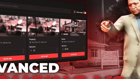 TK Housing V2 in-game UI - FiveM housing and property script