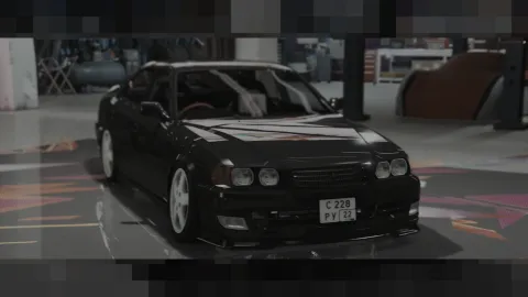 Toyota Chaser LSX100 FiveM drift sedan front three-quarter view