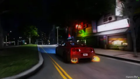 Bloomy Real preset adding soft bloom and realistic color to a FiveM sunset