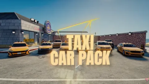 TStudio Taxi Pack - service vehicle for FiveM GTA 5 roleplay