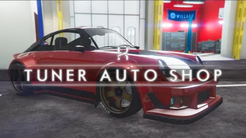 Tuner Auto Shop MLO interior preview for FiveM roleplay