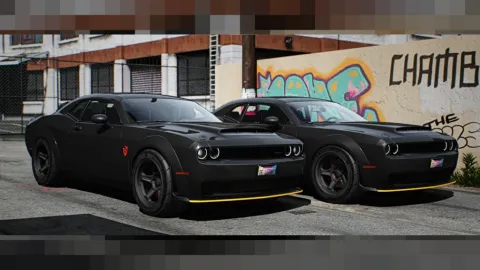 Twin Turbo Challenger SpeedKore carbon muscle car for FiveM