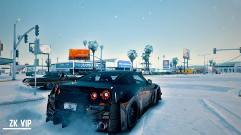 Ultra realistic graphics ZK pack preview on a FiveM highway