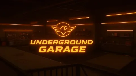 Underground mechanic MLO tuning garage with vehicle lifts for FiveM