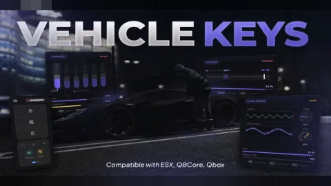 Vehicle Keys System FiveM script — hotwiring a car without keys