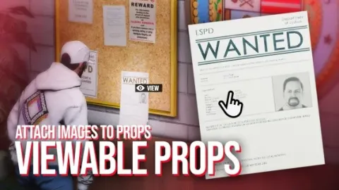 Viewable Props FiveM script — custom image displayed as a prop