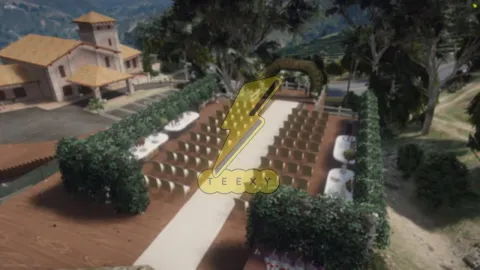 Vineyard wedding mlo interior view in a FiveM roleplay server