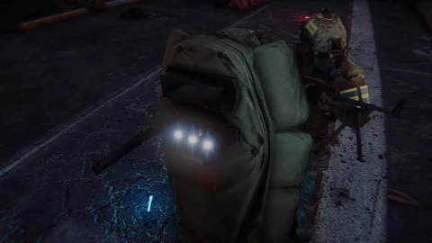 Officer holding the warstock shield during a tactical standoff — FiveM weapon