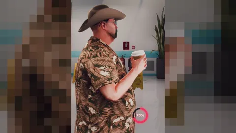 Water cooler script prop interaction inside a FiveM office — view 2