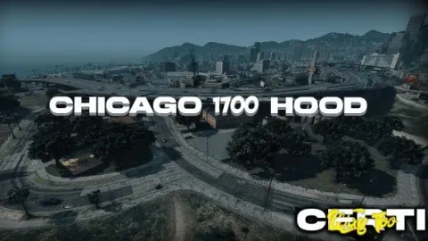Chicago 1700 hood MLO street block with graffiti and corner props — FiveM MLO