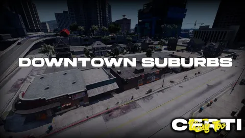 Downtown Suburbs MLO suburban district streets for FiveM