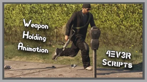 Weapon Holding Animation FiveM script — natural weapon holding stance in-game