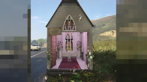 Wedding chapel mlo elegant ceremony venue altar and seating in FiveM