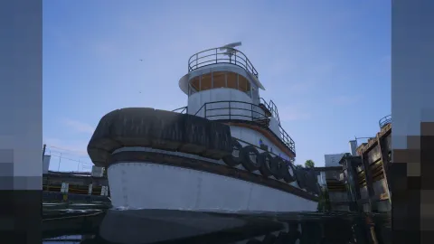 Weed tugboat interior with grow rooms, drying racks and packing space — view 2
