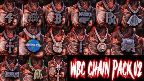 WhiteBoyzCustomz Chain Pack V2 - clothing pack for FiveM GTA 5 roleplay