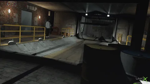 X labs part two containment room with clinical set dressing — view 2