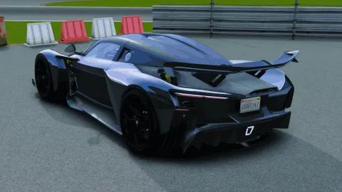 2025 Zenvo Aurora Agil hypercar add-on for FiveM in a showroom — view 2
