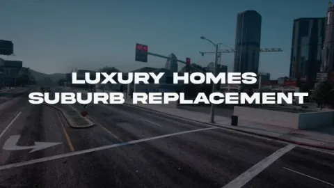 Luxury homes suburb replacement with sleek modern villas in FiveM
